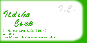 ildiko csep business card