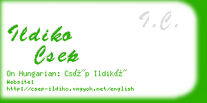 ildiko csep business card